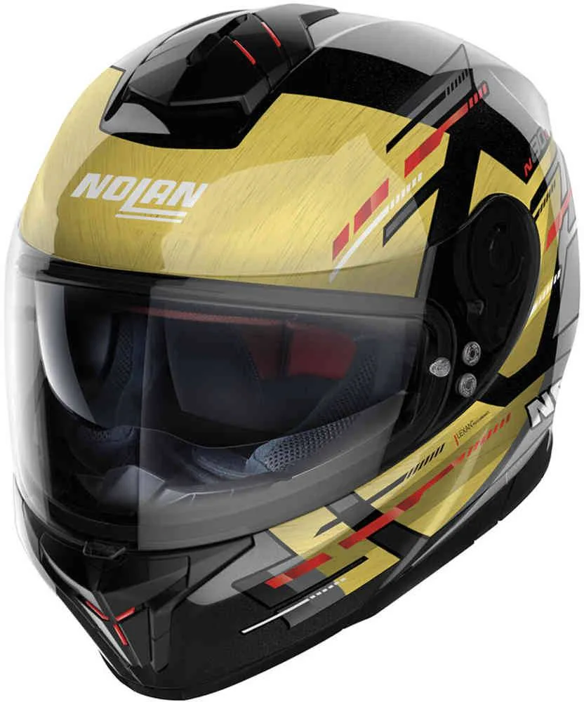 Casco NOLAN N80-8 Meteor N-Com Negro/Oro (69) - MOTOBASIC