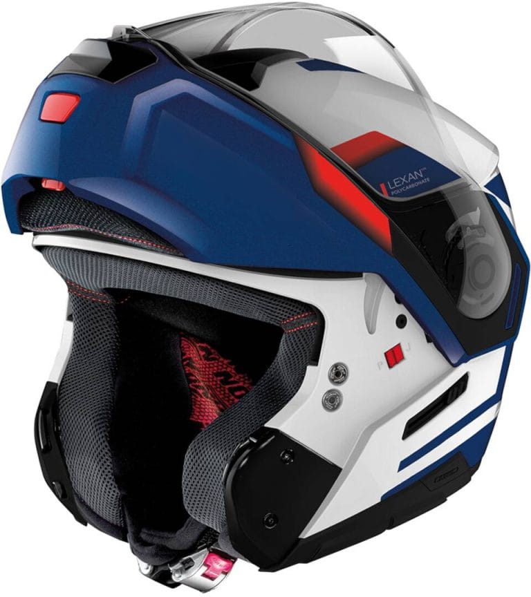NOLAN Casco N90-3 Reflector N-Com Blanco/Azul/Rojo (38)