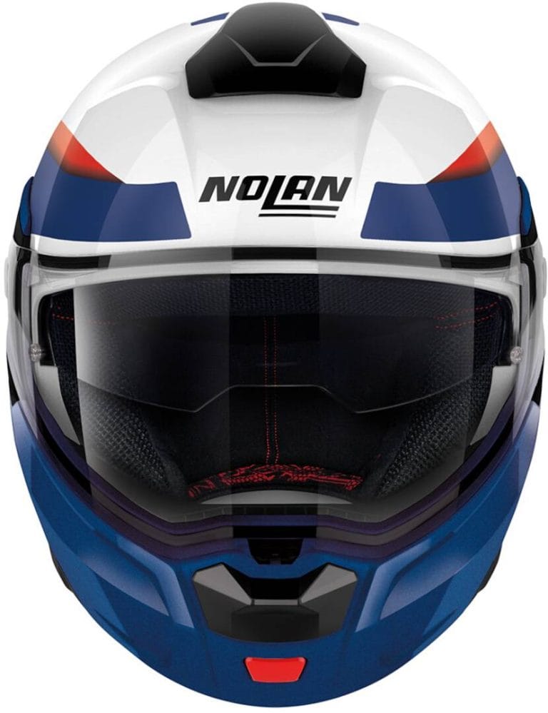 NOLAN Casco N90-3 Reflector N-Com Blanco/Azul/Rojo (38)