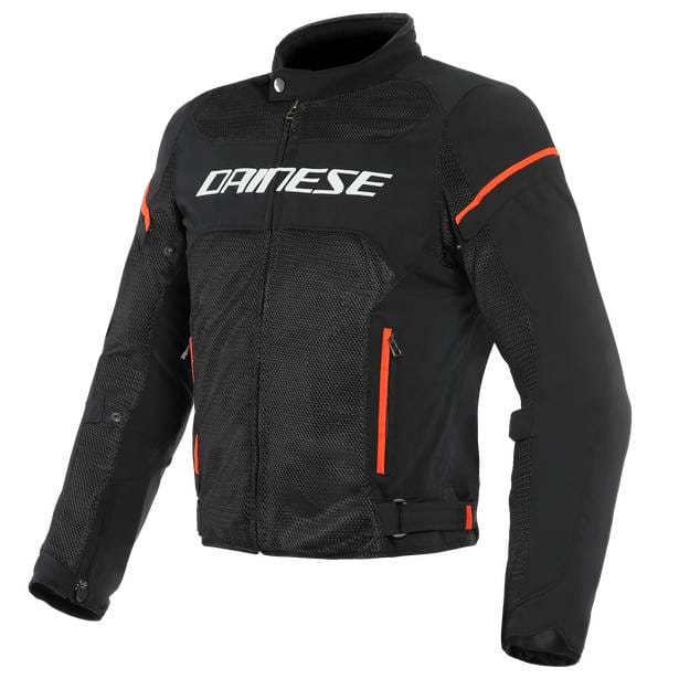 DAINESE Chaqueta Air Frame D1 Tex Negro/Blanco/Rojo Fluor