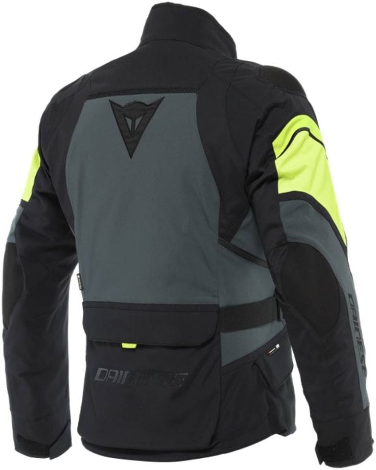 DAINESE Chaqueta Carve Master 3 Gore-Tex Negro/Gris/Amarillo Fluor