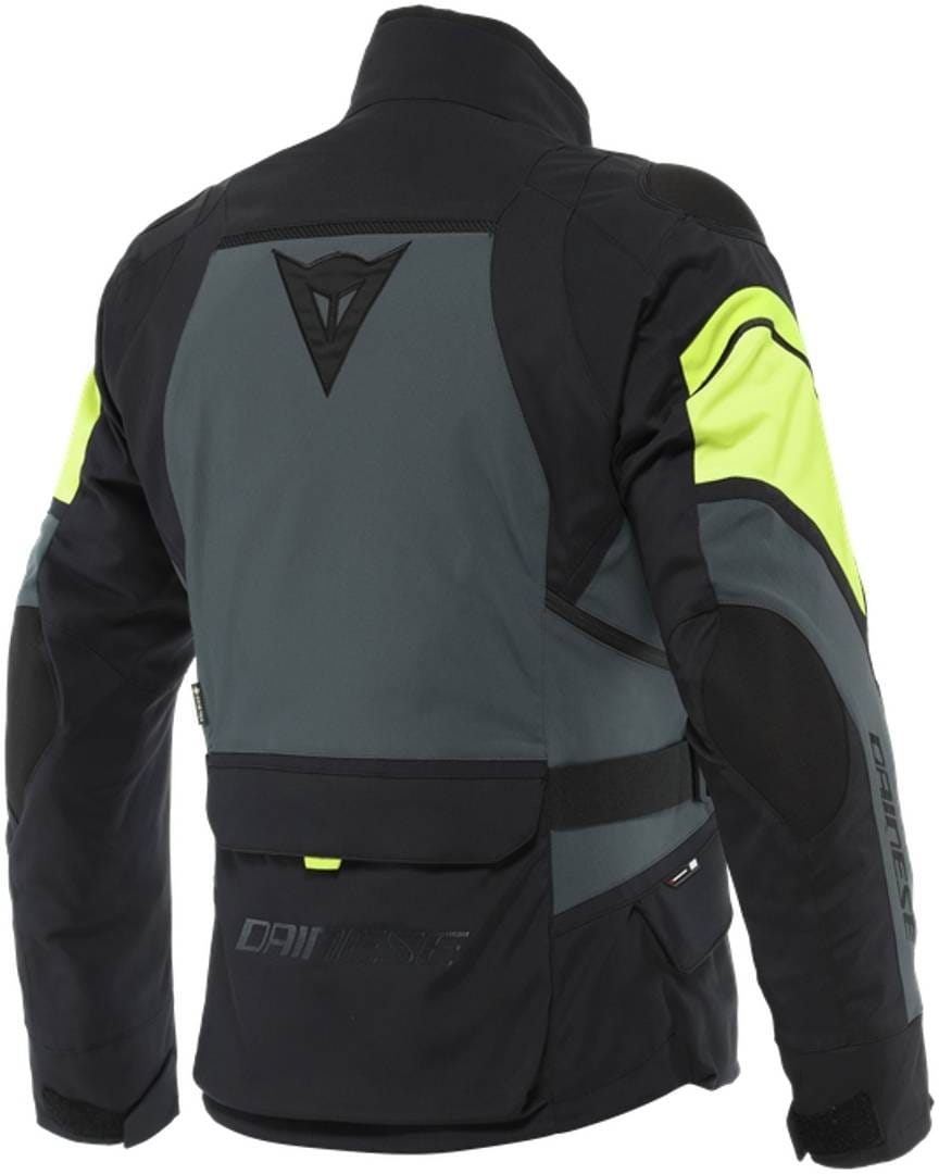 DAINESE Chaqueta Carve Master 3 Gore-Tex Negro/Gris/Amarillo Fluor