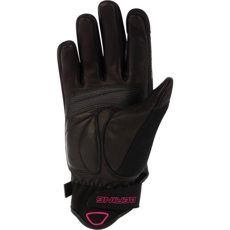 BERING Guantes Lady Kelly Negro/Fucsia