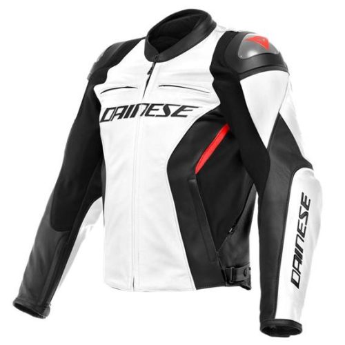 ダイネーゼ　RACING 4 LEATHER JACKET 希少ホワイト 希少L Chaqueta DAINESE Racing 4 Blanco/Negro - MOTOBASIC