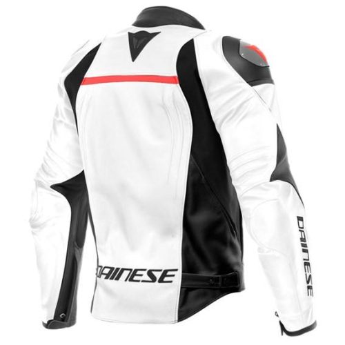ダイネーゼ　RACING 4 LEATHER JACKET 希少ホワイト 希少L Chaqueta DAINESE Racing 4 Blanco/Negro - MOTOBASIC
