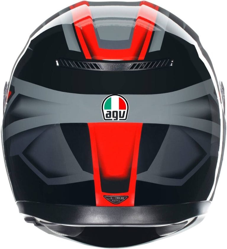 AGV Casco K3 E2206 - Compound Negro/Rojo