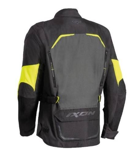 IXON Chaqueta Crosstour Negro/Amarillo Fluor