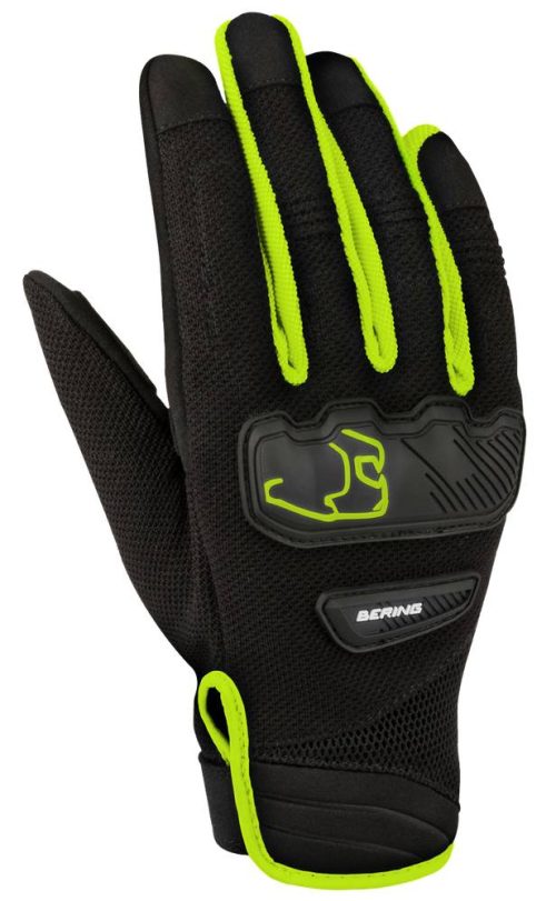 BERING Guantes York Negro/Amarillo Fluor