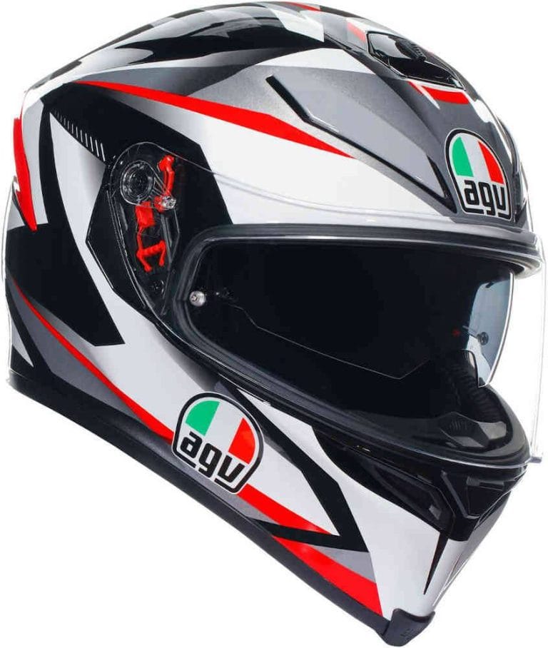 AGV Casco K5 S E2205 Multi MPLK - Plasma Blanco/Negro/Rojo