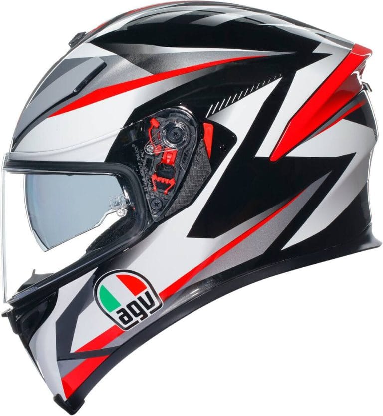 AGV Casco K5 S E2205 Multi MPLK - Plasma Blanco/Negro/Rojo