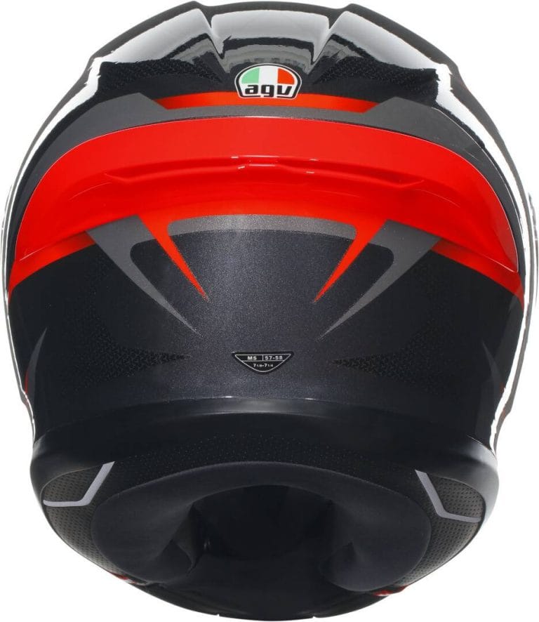 AGV Casco K6 S E2206 - Slashcut Negro/Gris/Rojo
