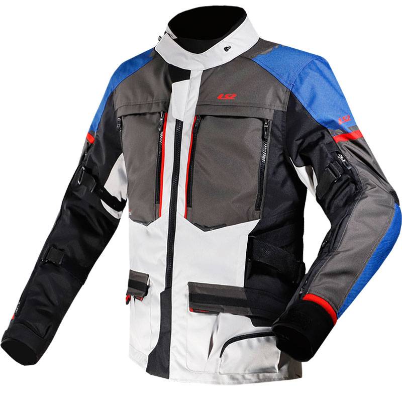 LS2 Chaqueta Norway Azul/Negro/Gris/Rojo