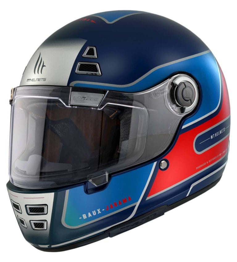 MT Casco Jarama Baux Azul/Rojo Mate (D7)