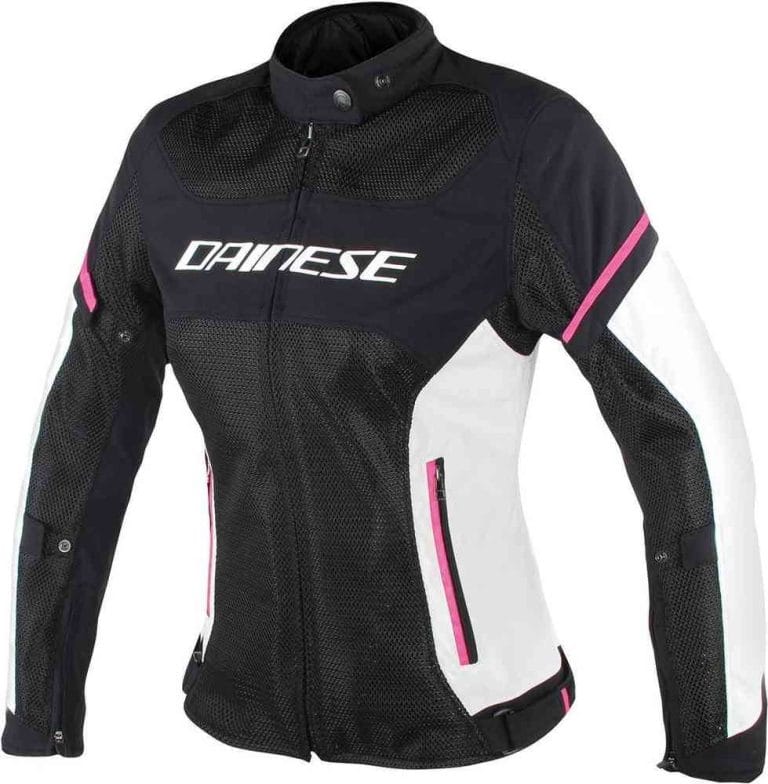 DAINESE Chaqueta Air Frame D1 Lady Tex Negro/Gris/Fucsia