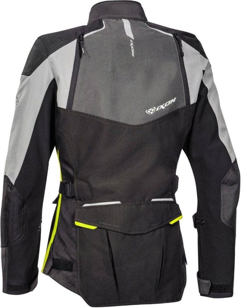 IXON Chaqueta Balder Lady Negro/Gris/Amarillo Fluor