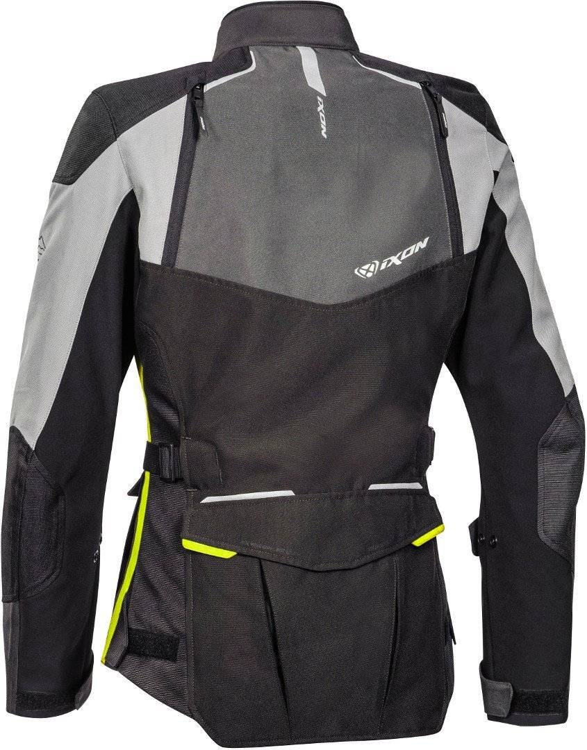 IXON Chaqueta Balder Lady Negro/Gris/Amarillo Fluor