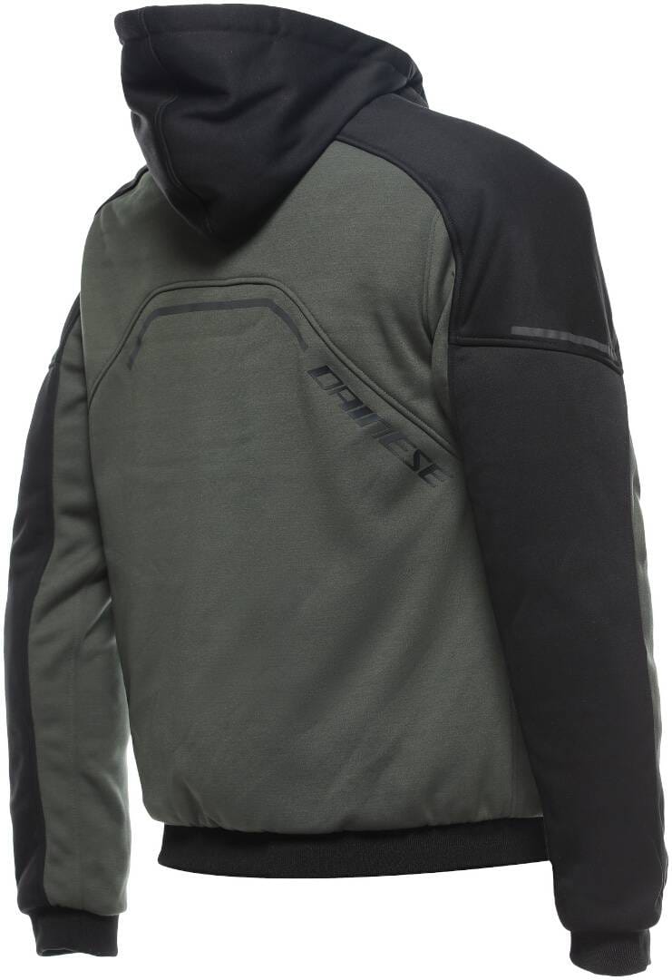 DAINESE Chaqueta Daemon-X Safety Hoodie Full Zip Gris Verde/Negro