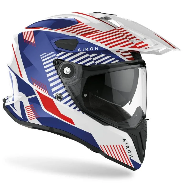 AIROH Casco Commander Boost Blanco/Azul/Rojo