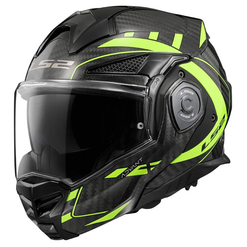 LS2 Casco FF901 Advant X Carbon Future Negro/Amarillo Fluor