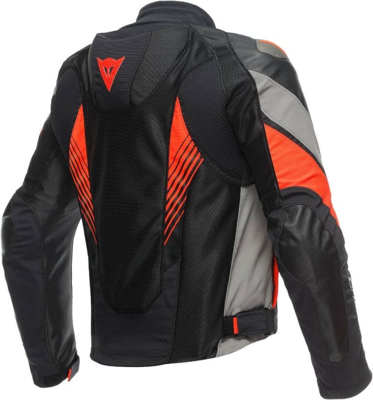 DAINESE Chaqueta Super Rider 2 Absoluteshell Negro/Gris/Rojo Fluor