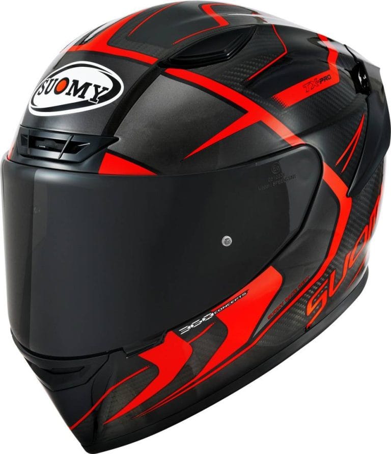 SUOMY Casco TX-Pro Advance Negro/Rojo Fluor