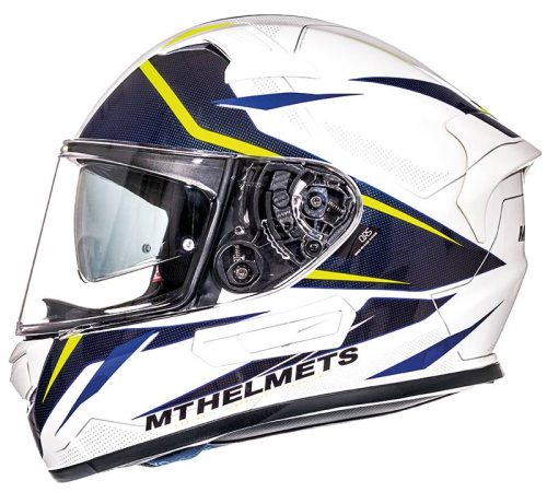 MT Casco KRE SV Intrepid Blanco/Amarillo Fluor (B3)