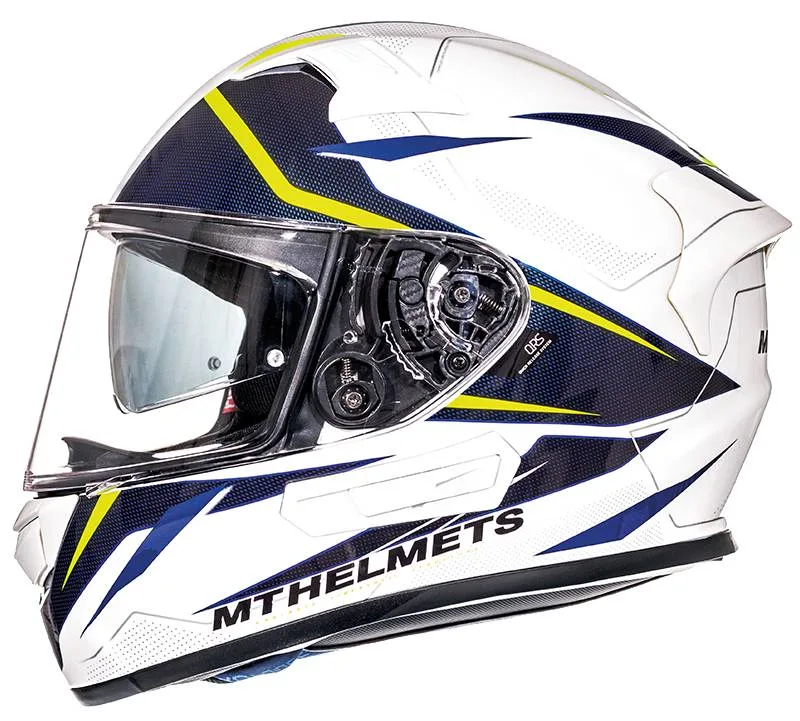 MT Casco KRE SV Intrepid Blanco/Amarillo Fluor (B3)
