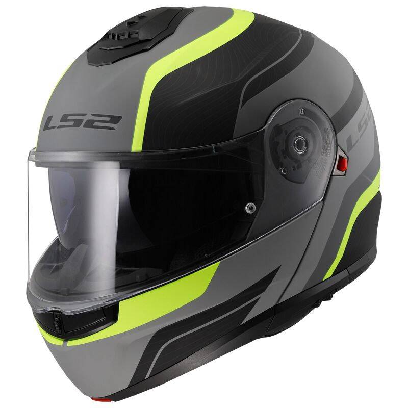 LS2 Casco FF908 Strobe II Monza Negro Mate/Gris/Amarillo Fluor