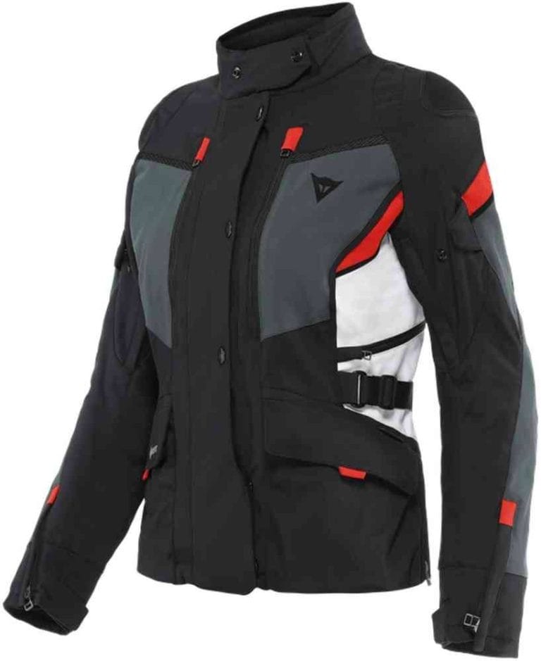 DAINESE Chaqueta Carve Master 3 Lady Gore-Tex Negro/Gris/Rojo Lava