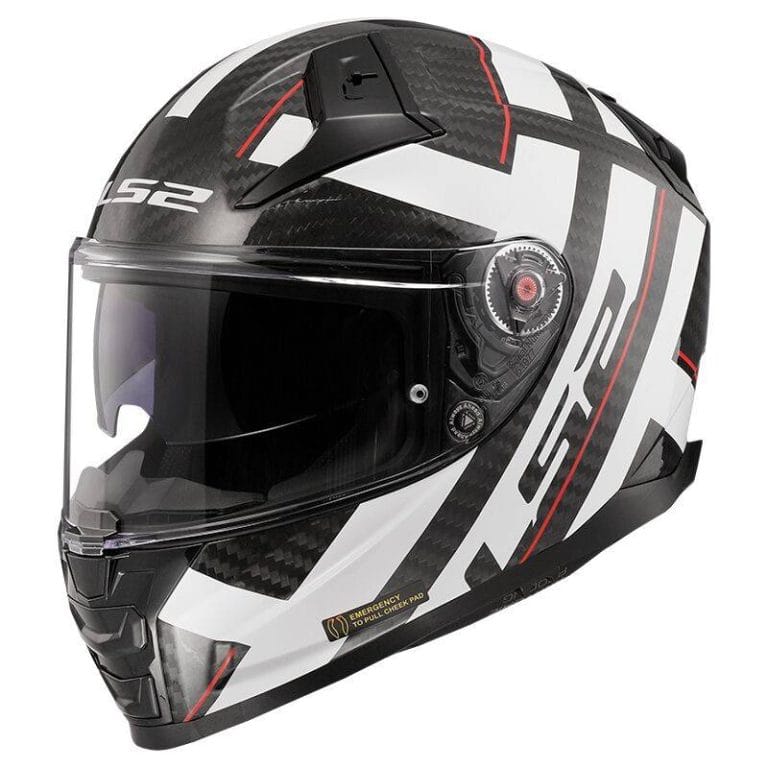 LS2 Casco FF811 Vector II Carbon Strong Negro/Blanco