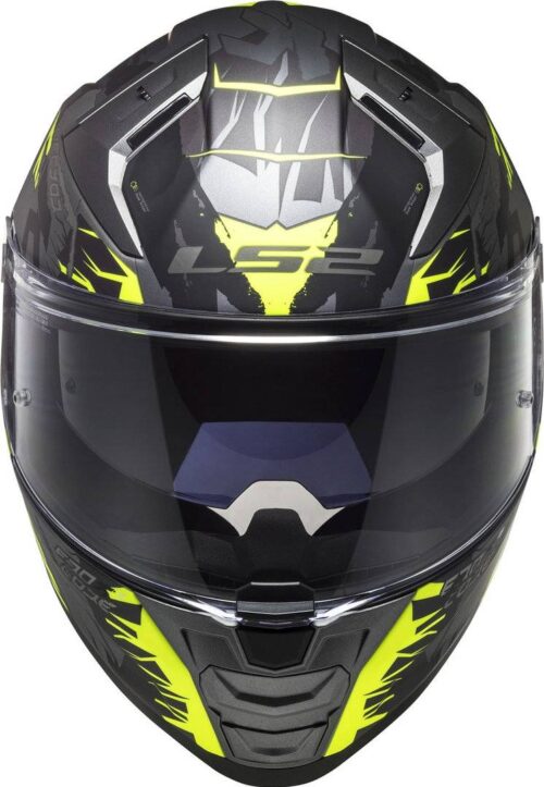 LS2 Casco FF811 Vector II Techbot Titanio Mate/Amarillo Fluor