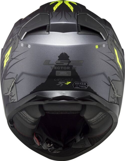 LS2 Casco FF811 Vector II Techbot Titanio Mate/Amarillo Fluor