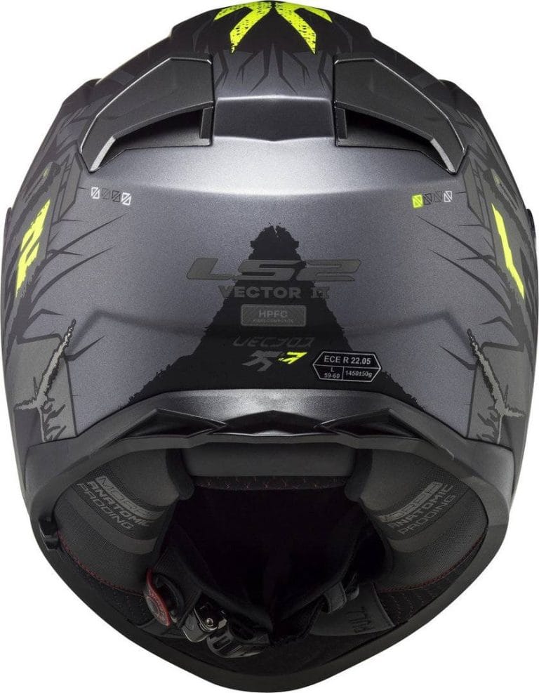 LS2 Casco FF811 Vector II Techbot Titanio Mate/Amarillo Fluor
