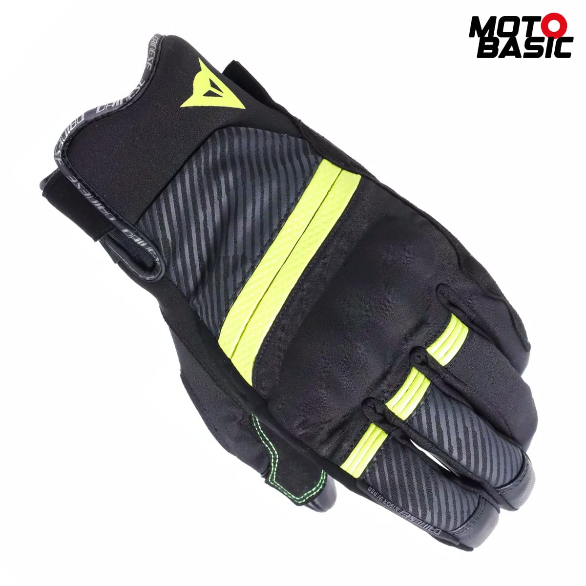 Guantes DAINESE Fulmine D-Dry Negro/Amarillo Fluor/Gris