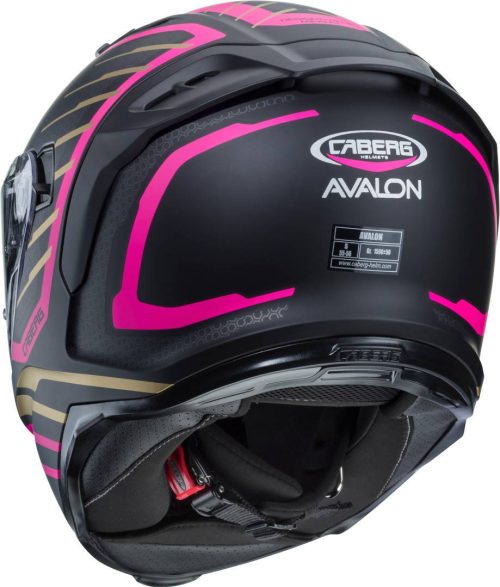 CABERG Casco Avalon Forge Negro/Rosa/Gris