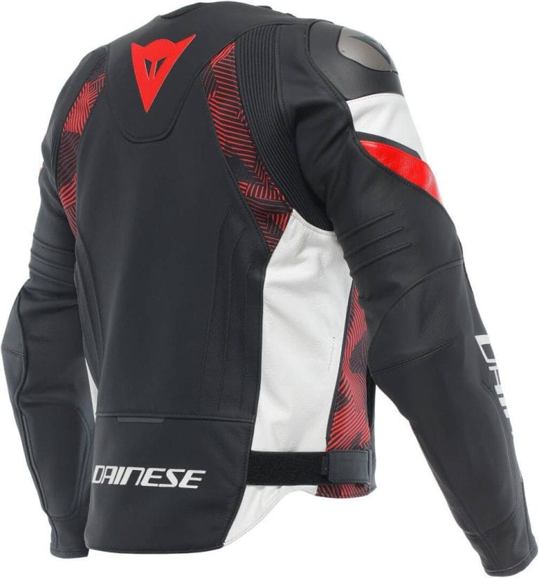 DAINESE Chaqueta Avro 5 Negro/Rojo Lava/Blanco