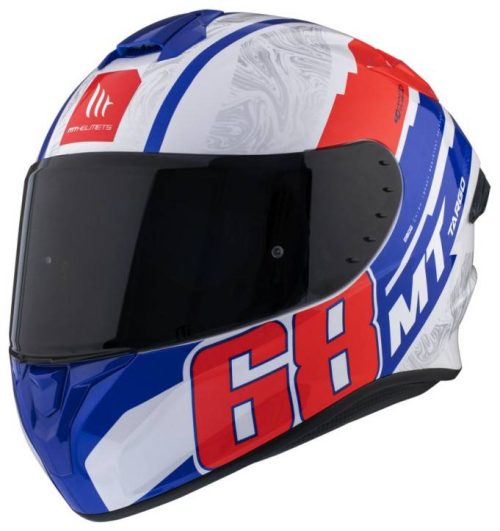 MT Casco Targo Pro Welcome Rojo/Blanco/Azul (A5)