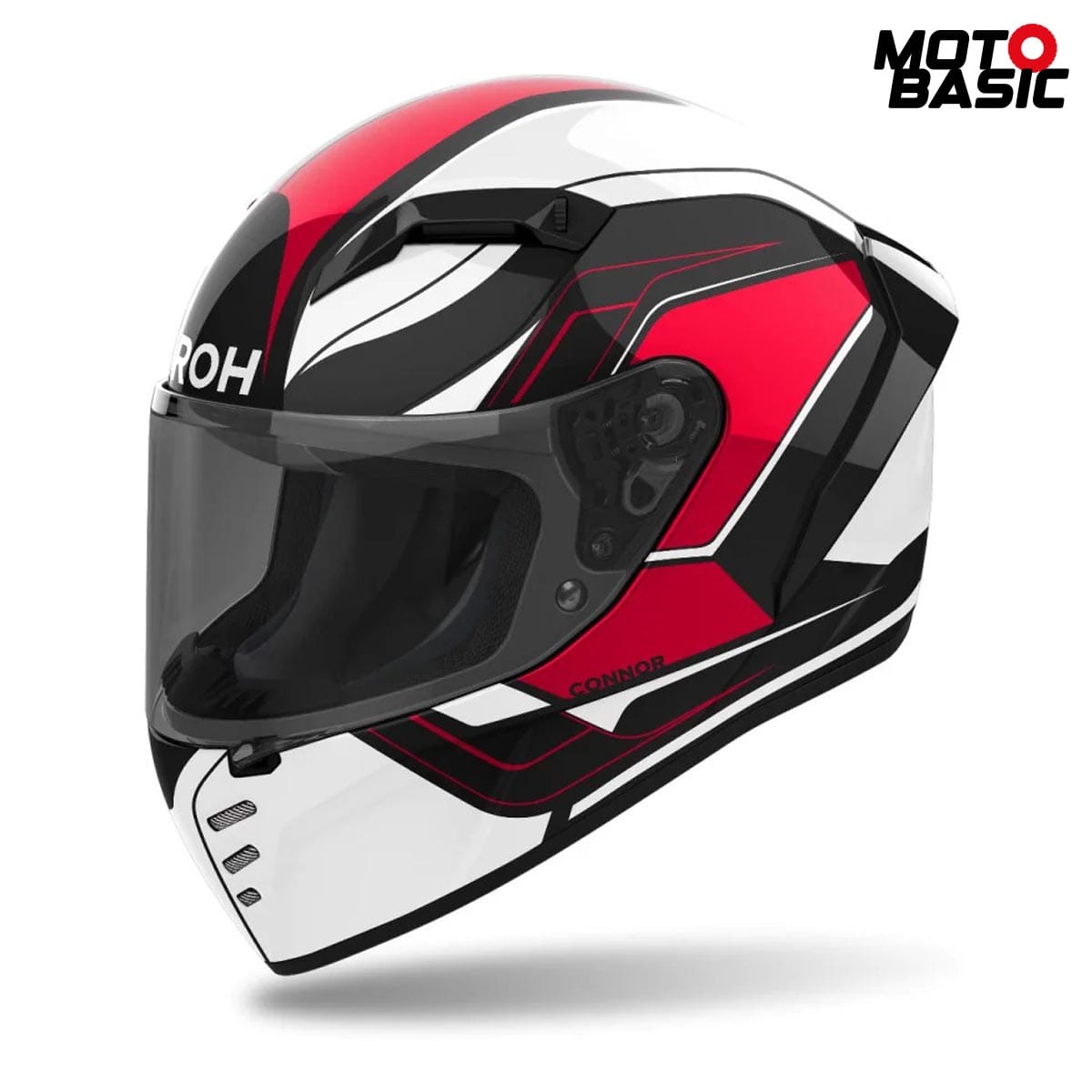 Casco AIROH Connor Dunk Rojo/Blanco/Negro