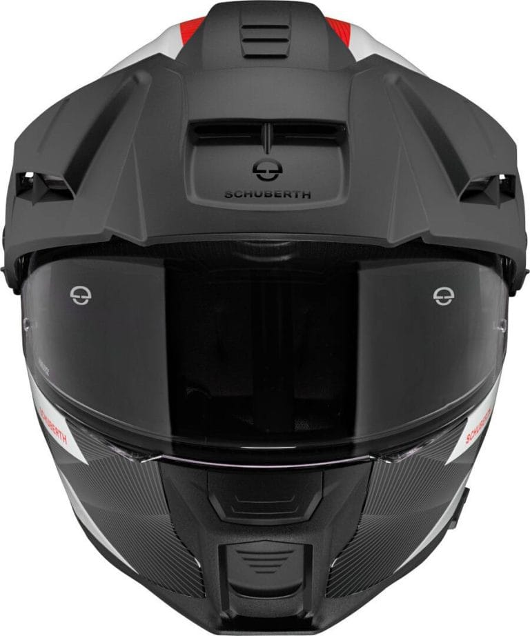SCHUBERTH Casco E2 Defender Blanco/Azul/Rojo