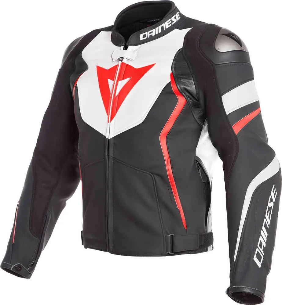 DAINESE Chaqueta Avro 4 Negro/Blanco/Rojo Fluor