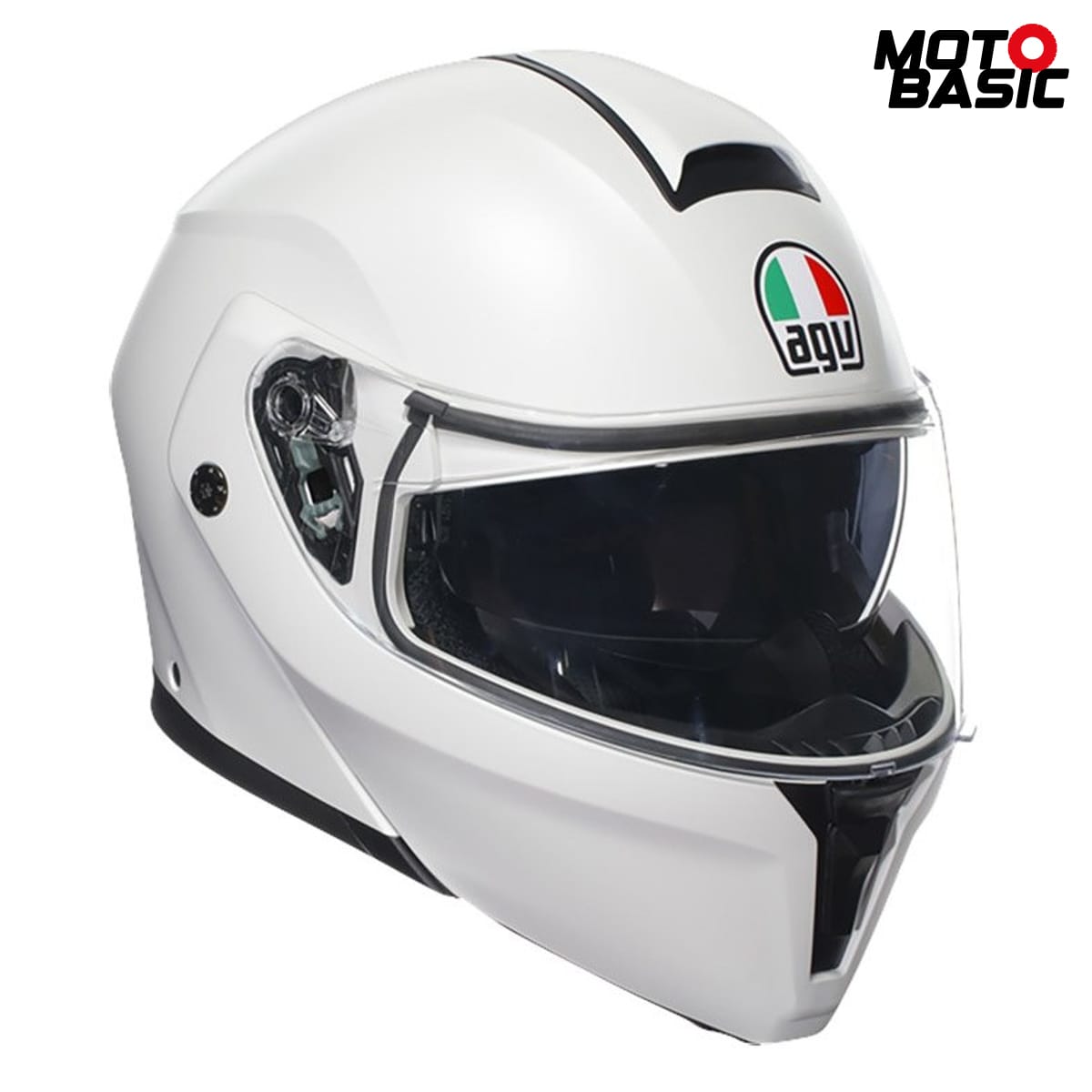Casco AGV Streetmodular Mono Materia Blanco Mate