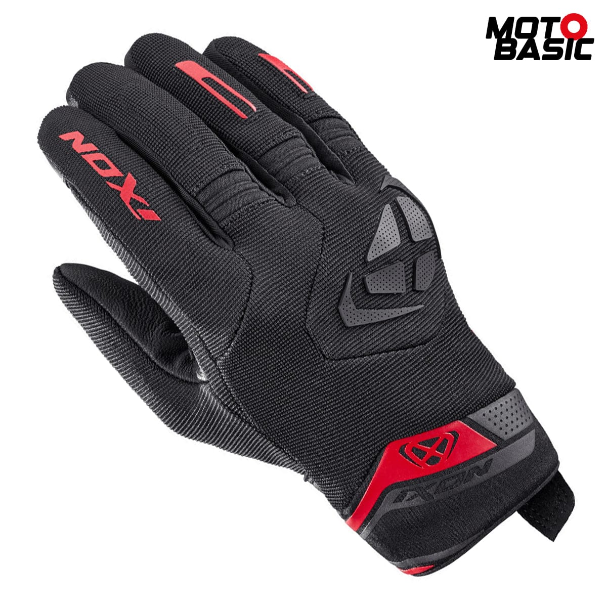 Guantes IXON Mig 2 Negro/Rojo