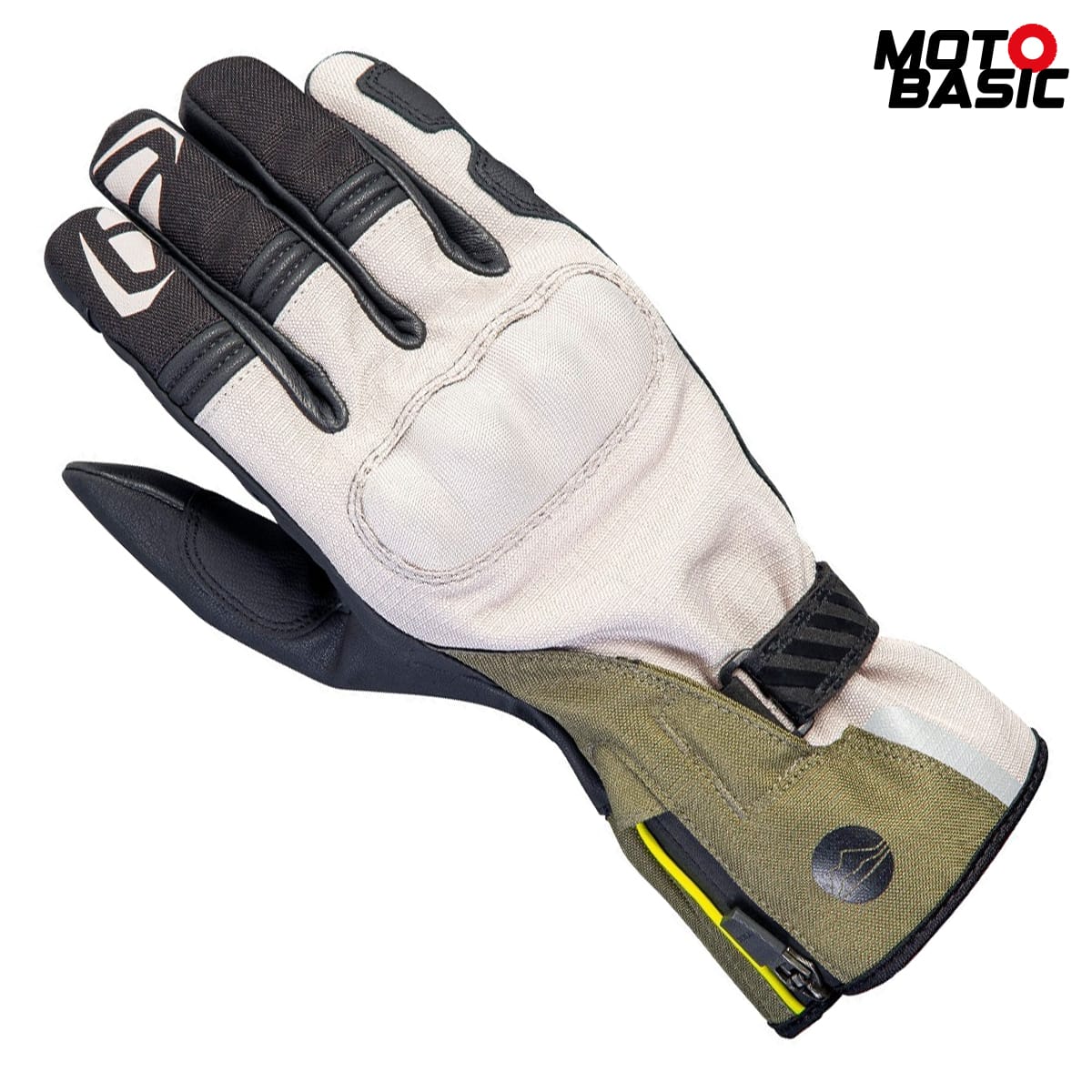 Guantes IXON MS Loki Gris/Kaki/Negro