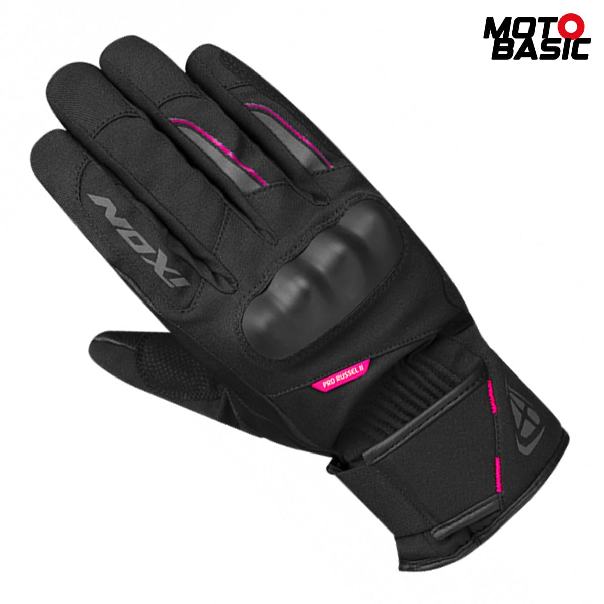 Guantes IXON Pro Russel 2 Lady Negro/Fucsia