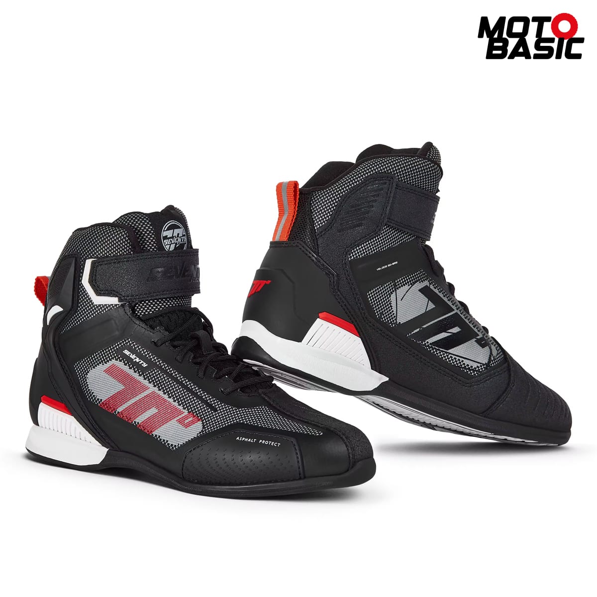 Botín SEVENTY SD-BR2 Veloce Negro/Rojo/Blanco