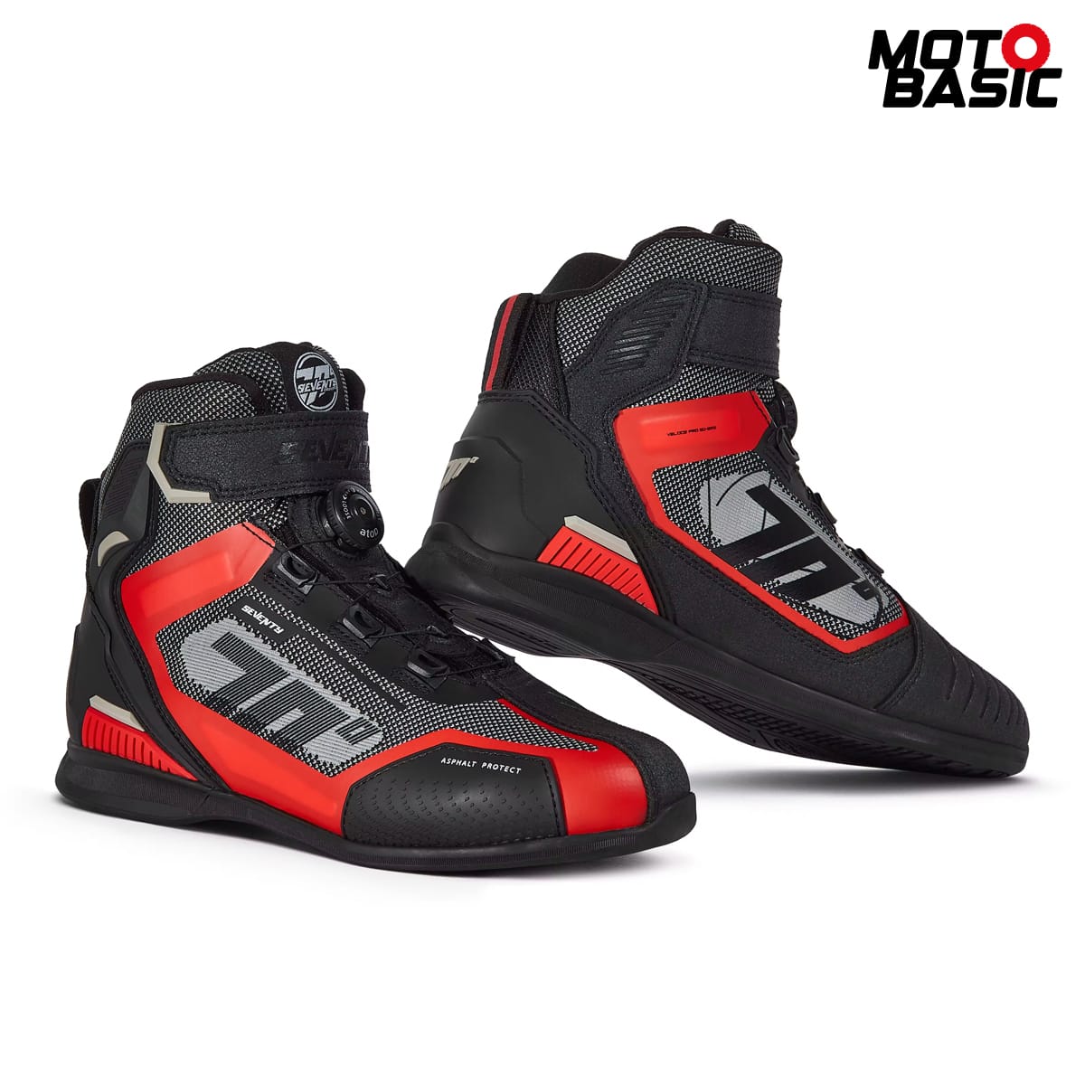 Botín SEVENTY SD-BR3 Veloce Pro Negro/Rojo