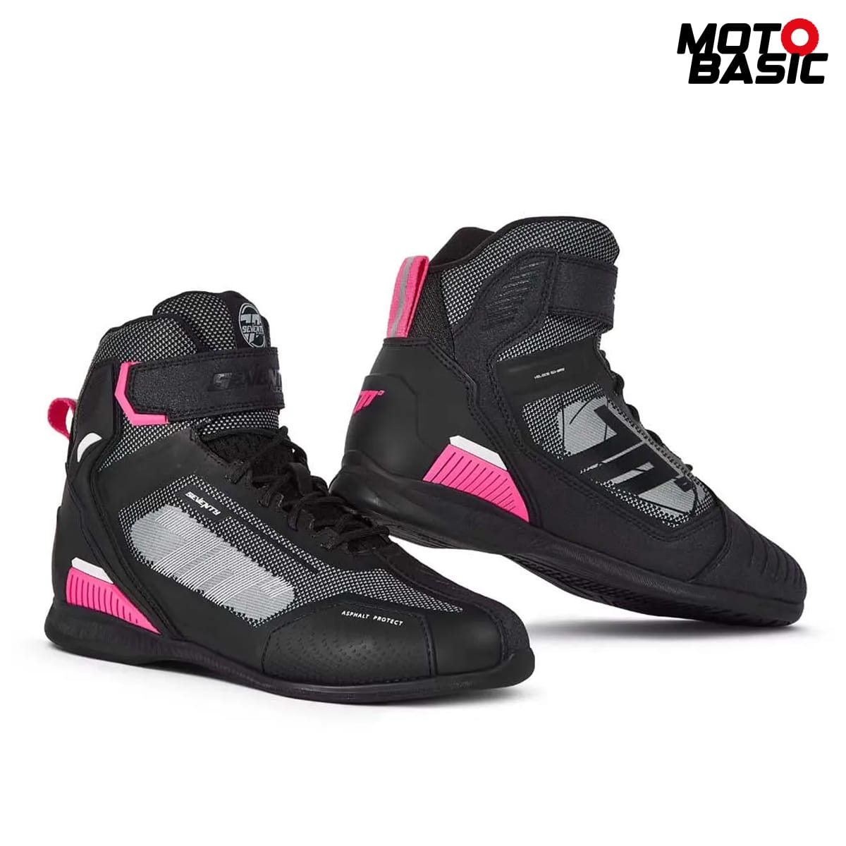 Botín SEVENTY SD-BR2 Veloce Negro/Rosa/Blanco