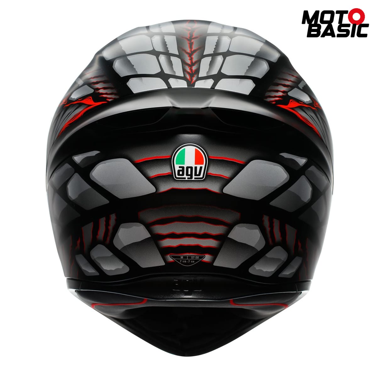 casco-agv-k1-s-lyzard-negro-mate-gris-rojo 3