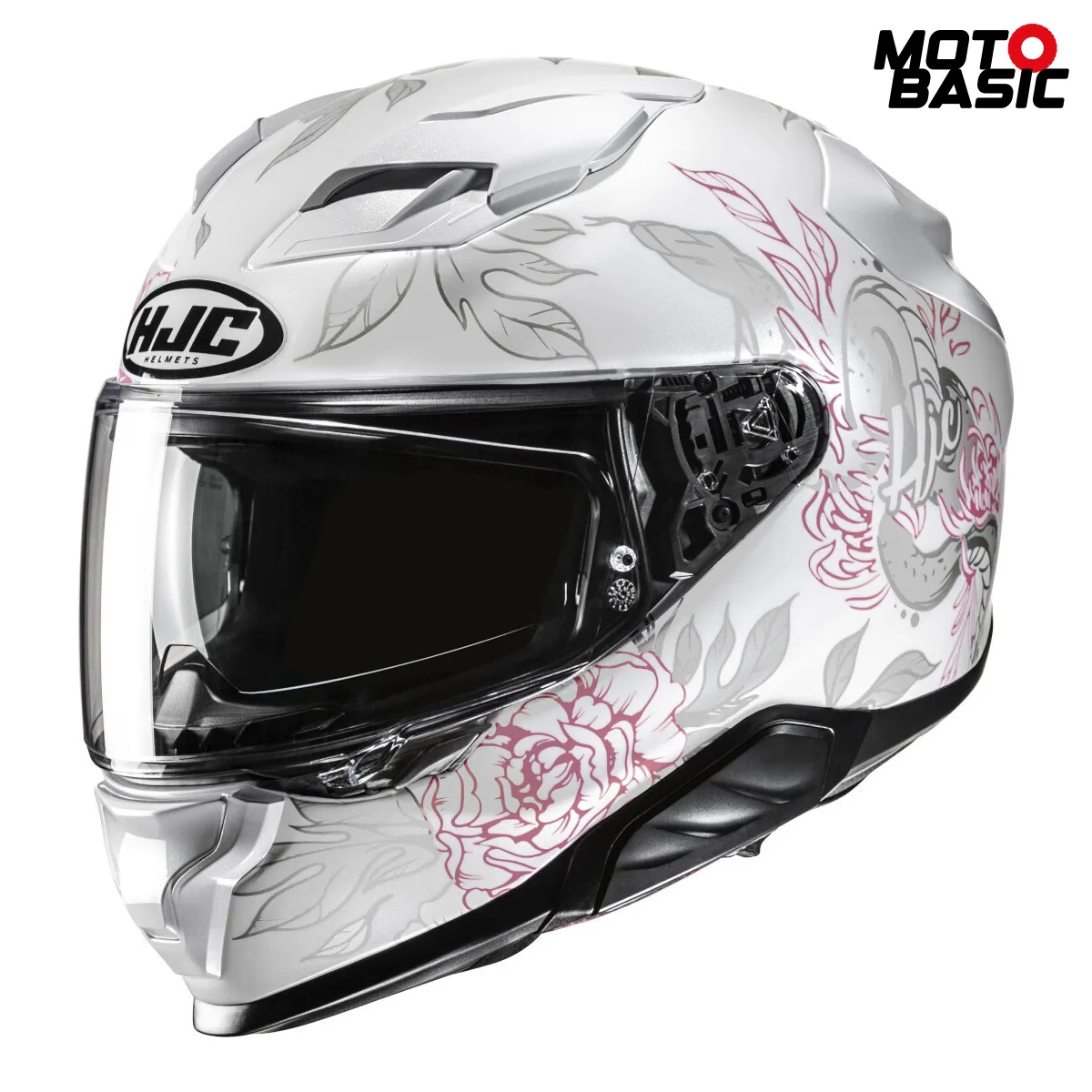 Casco HJC F71 Eliz Blanco/Rosa/Gris