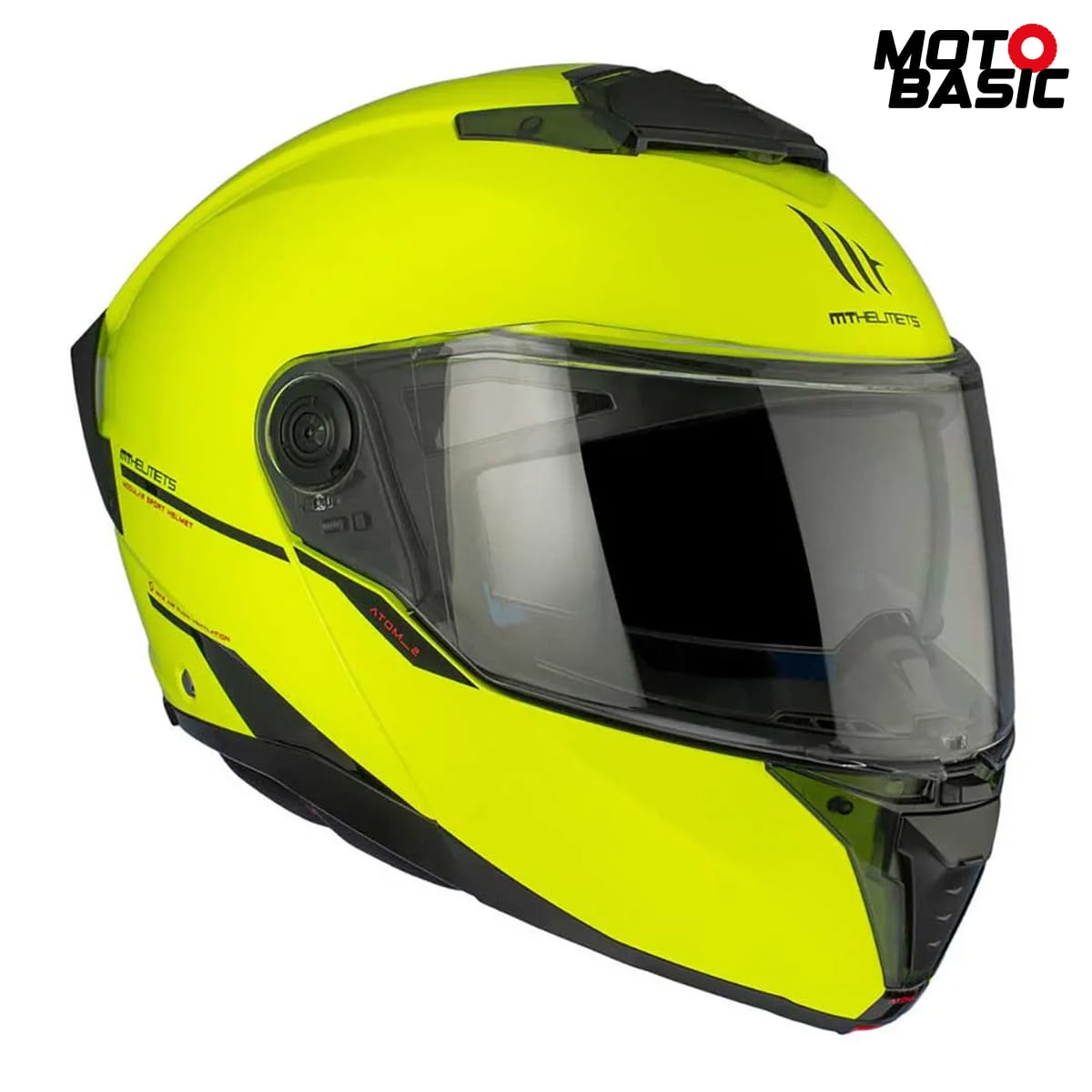 Casco MT Atom 2 SV Solid Amarillo Fluor